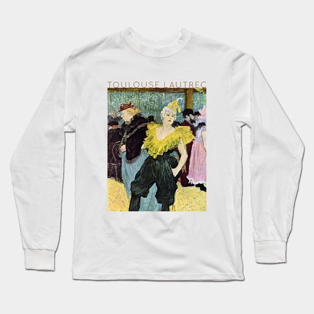 Toulouse Lautrec - The Clown Cha-U-Kao Long Sleeve T-Shirt by TwistedCity